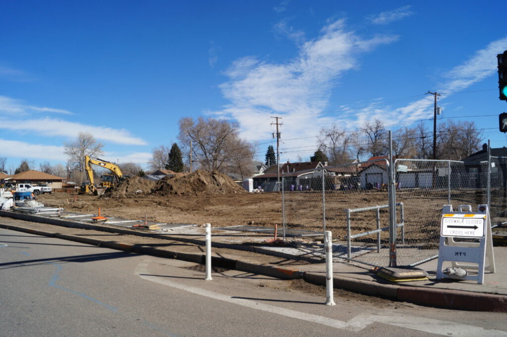 Site preparation at 3838 N. Perry St., the future site of 25 homes made up of duplexes and townhomes. Photo by Kathryn White